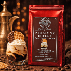 Pungă roșie Zabaione Coffee din gama Kingstone Signature Flavours