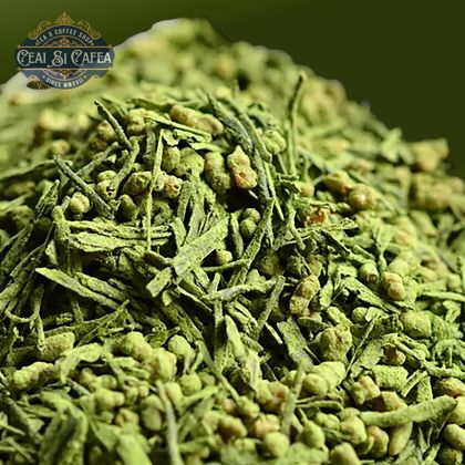 Ceai Verde Japonez Sencha cu Orez Prăjit și Matcha