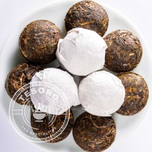 Pu Erh Green Mini Tuo Cha Sheng 9g – Ceai crud fermentat