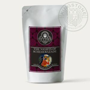 Scheherazade Nights – Ceai Premium Negru și Verde cu Flori și Arome Orientale (Seherezada, Sheherzade)