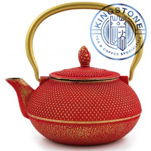 Ceainic Fontă Japonez Tetsu Kyusu Arare Red-Gold 0.9L
