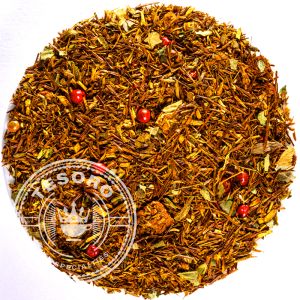Căpșunică Pișcătoare – Ceai Rooibos cu Căpșuni și Piper Roz | Fără Teină