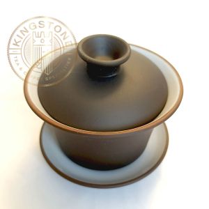Gaiwan Yixing cu farfurioară și capac – Vas tradițional Gong Fu Cha
