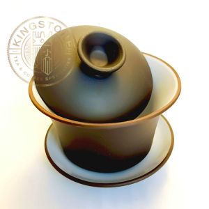 Gaiwan Yixing cu farfurioară și capac – Vas tradițional Gong Fu Cha