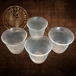 Oriental Hammered Glass Cup – Cupă din sticlă termorezistentă, 50 ml, elegantă și rafinată