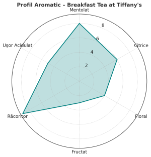Breakfast Tea at Tiffany’s – Ceai Herbal pentru Digestie și Eleganță Matinală