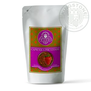 Căpșunică Pișcătoare – Ceai Rooibos cu Căpșuni și Piper Roz | Fără Teină