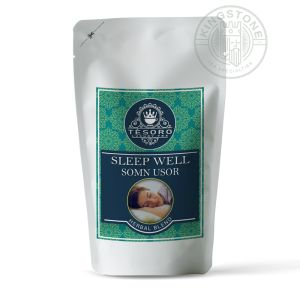 Sleep Well - Somn usor  – Ceai Relaxant pentru Somn Odihnitor cu Rooibos, Tulsi și Plante Calmante