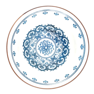 Gaiwan AHRI – Porțelan Floral Albastru 120 ml
