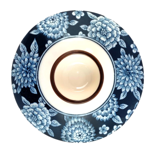 Gaiwan AHRI – Porțelan Floral Albastru 120 ml