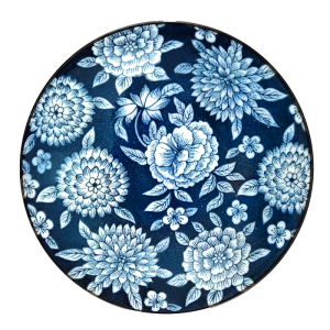 Gaiwan AHRI – Porțelan Floral Albastru 120 ml