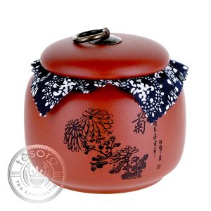 Vas pentru pastrare ceai din argila YIXING HONG NI CHA HUAN ornament vintage