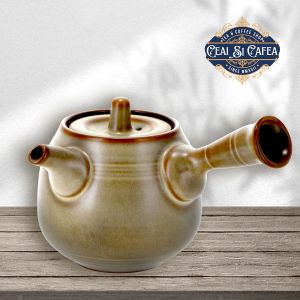 Kyusu „Kage” ceainic în stil japonez, 220 ml, ceramică emailată