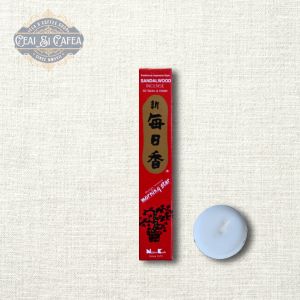 Bețișoare Parfumate Japoneze Nippon Kodo Morning Star Sandalwood 50 bucăți cu suport