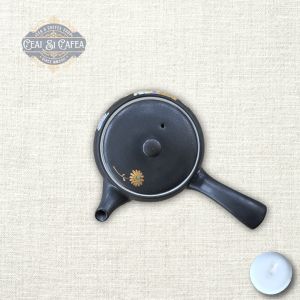 Kyusu Midnight Bloom, Ceainic în stil japonez 110ml ceramică emailată decorată