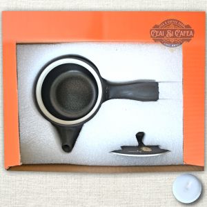 Kyusu Midnight Bloom, Ceainic în stil japonez 110ml ceramică emailată decorată
