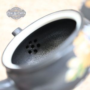 Kyusu Midnight Bloom, Ceainic în stil japonez 110ml ceramică emailată decorată