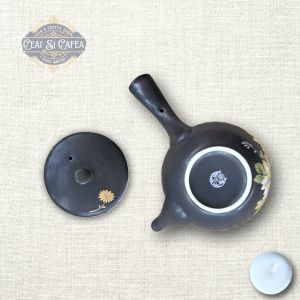 Kyusu Midnight Bloom, Ceainic în stil japonez 110ml ceramică emailată decorată