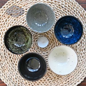 Goshiki Wan Set 5 Boluri Japoneze din Ceramică Artizanală
