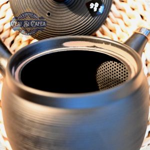 TOKONAME KURO SENRIN KYUSU – Ceainic Japonez 500 ml, cu sita Sasame