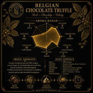 Belgian Chocolate Truffle Coffee – Cafea Aromată cu Ciocolată Belgiană, 100% Arabica