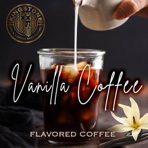 Cafeaua vanilla coffee, cu gheata si lapte 