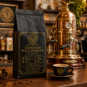 Espresso Bella Giornata – Blend 70/30 în stil italian, triplu medaliat