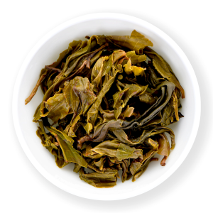 Frunze infuzate de Pu-Erh Sheng Jing Mai Mountain din Yunnan