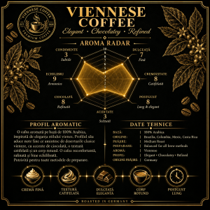 grafic de aroma pentru cafeaua viennese coffee
